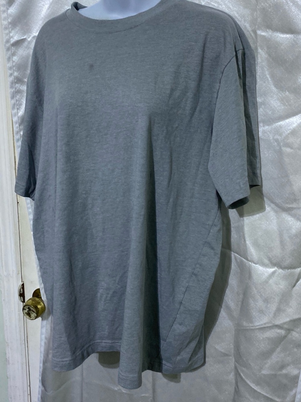 MUJI Men's Crew Neck T-Shirt - Gray